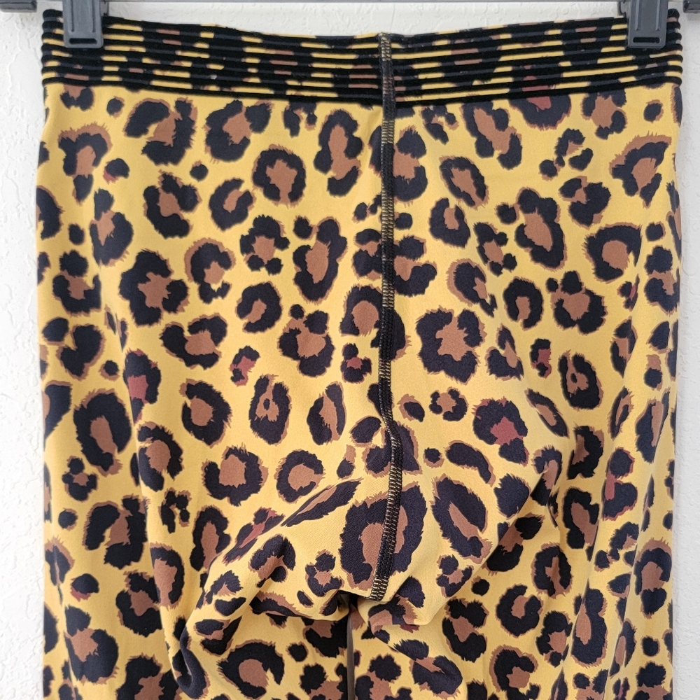 ADAM SELMAN SPORT Bonded Active Legging In Honey Leopard S. - Picture 7 of 9